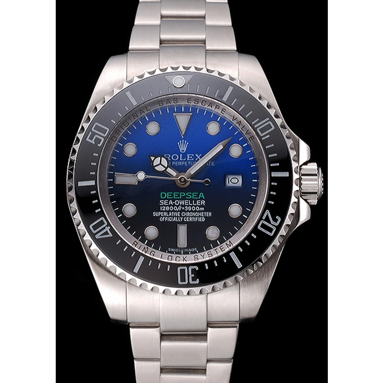 Aaa replica watch And Steel Cameron Dial Dweller Stainless Deepsea Swiss Black James 622847 Bracelet Case 1026